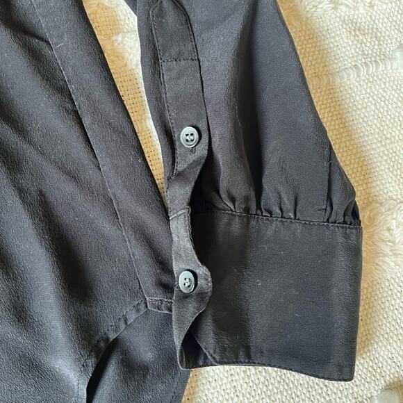 Madewell Black Silk Ballad Embroidered Tunic Small - Picture 8 of 12